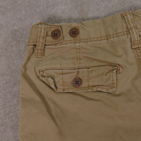 American Eagle Cargo Shorts 30 Classic Fit Flex Stretch Brown Pockets - Picture 6 of 15
